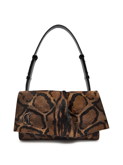 Christian Louboutin Baggy printed calf hair shoulder bag at Collagerie