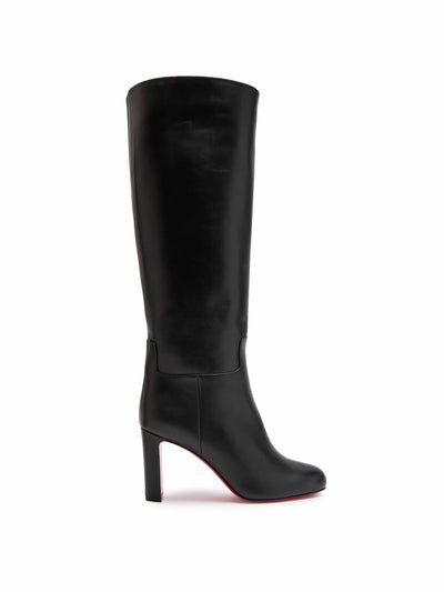 Christian Louboutin Loo Botta 85 leather knee-high boots at Collagerie