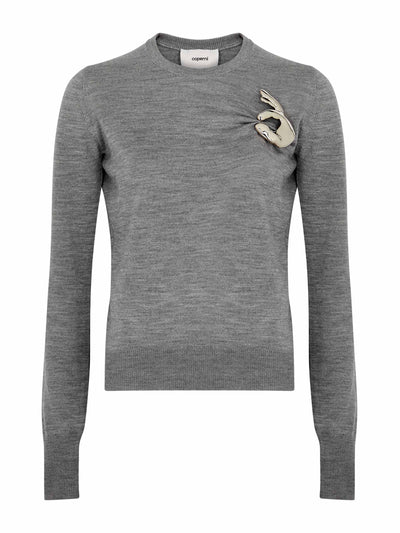 Coperni Embellished wool jumper at Collagerie