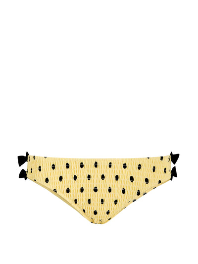 Damson Madder Spot-print shirred bikini briefs at Collagerie