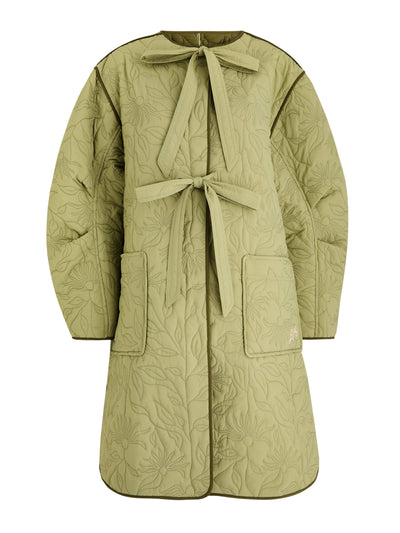 Damson Madder Valentine floral reversible nylon jacket at Collagerie