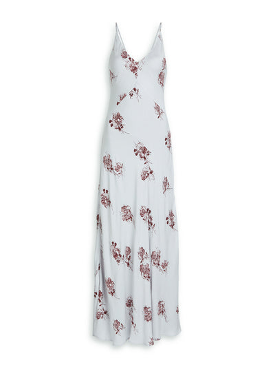 Day Birger Et Mikkelsen Peach floral-print crepe maxi slip dress at Collagerie