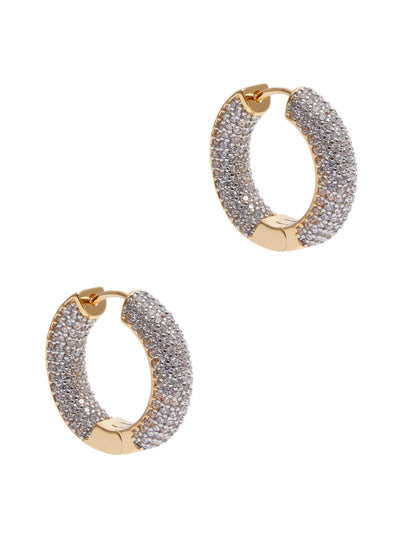 Fallon Doughnut crystal-embellished hoop earrings at Collagerie