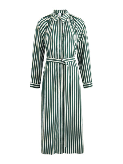 Foemina Heidi striped cotton maxi shirt dress at Collagerie