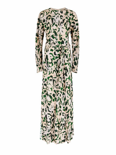 Forte Forte Printed hammered satin maxi dress at Collagerie