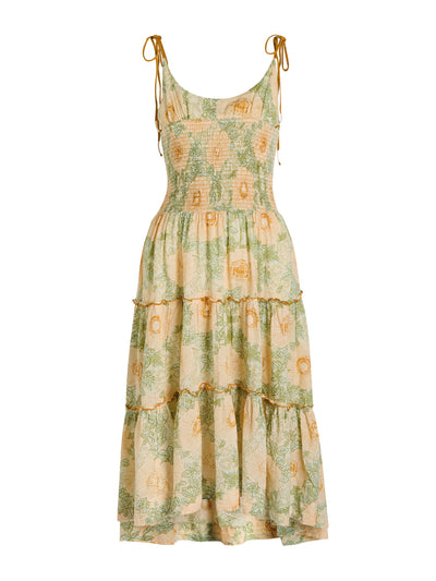 Free People Adriel floral-print cotton midi dress at Collagerie