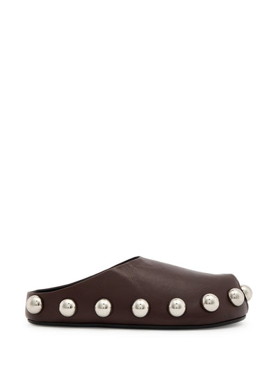 A.W.A.K.E Mode Gabi studded leather clogs at Collagerie