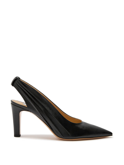 Gabriela Hearst Amari 90 leather slingback pumps at Collagerie