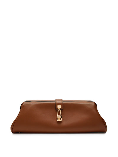 Gabriela Hearst Baguette leather clutch bag at Collagerie