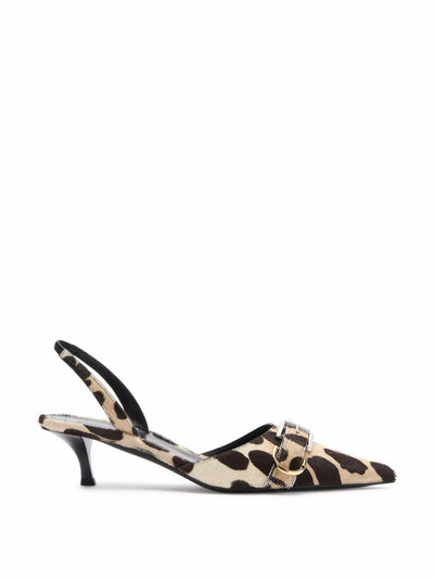 Givenchy Voyou 45 calf-hair slingback pumps at Collagerie