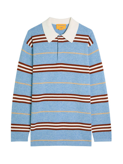 Guest In Residence Striped cashmere polo jumper at Collagerie