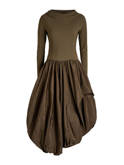 High Audacious stretch-jersey and shell midi dress at Collagerie