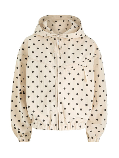 Jacquemus Le Blouson Bateau polka dot jersey jacket at Collagerie