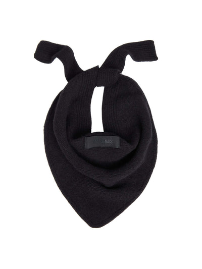 Jacquemus Le Chale Gros Grain alpaca-blend scarf at Collagerie