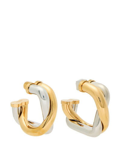 Jacquemus Les Doppio two-tone hoop earrings at Collagerie