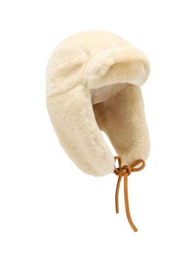 Jacquemus La Chapka shearling hat at Collagerie