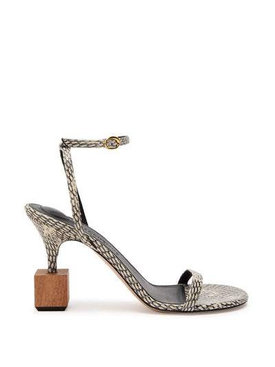 Jacquemus The Bisou 90 geometric sandals at Collagerie
