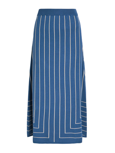 Joseph Striped-jacquard stretch-knit midi skirt at Collagerie