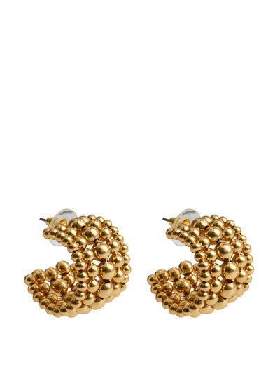 Kenneth Jay Lane Beaded hoop earrings at Collagerie