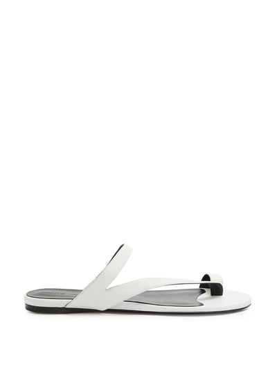 Khaite Aimee leather sandals at Collagerie