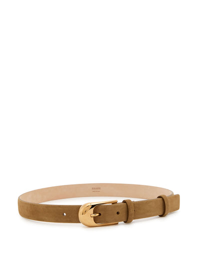 Khaite Dome suede belt at Collagerie