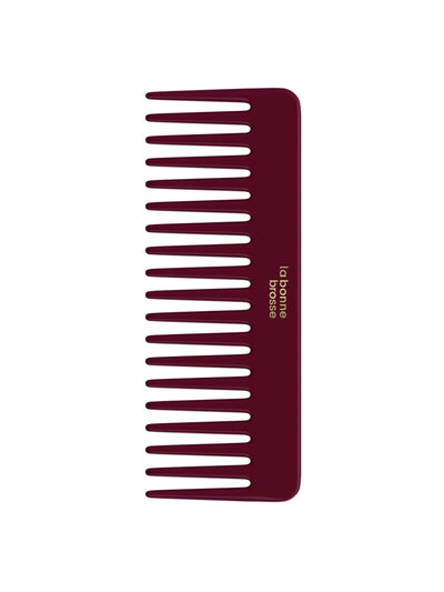 La Bonne Brosse The cherry red acetate detangling comb at Collagerie