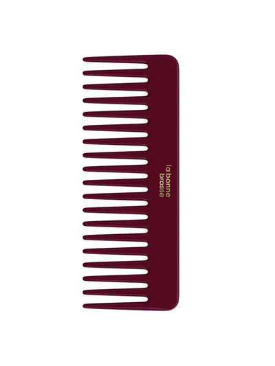 La Bonne Brosse The cherry red acetate detangling comb at Collagerie