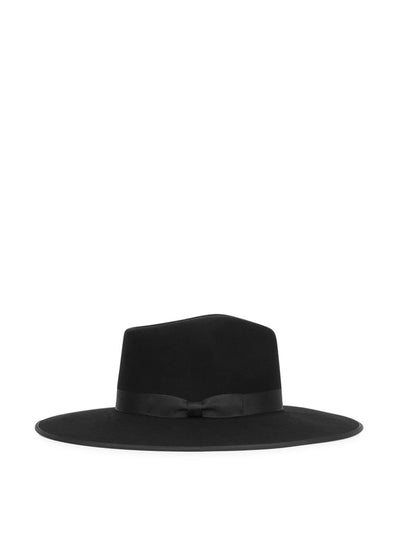 Lack Of Color Noir Rancher black wool fedora at Collagerie