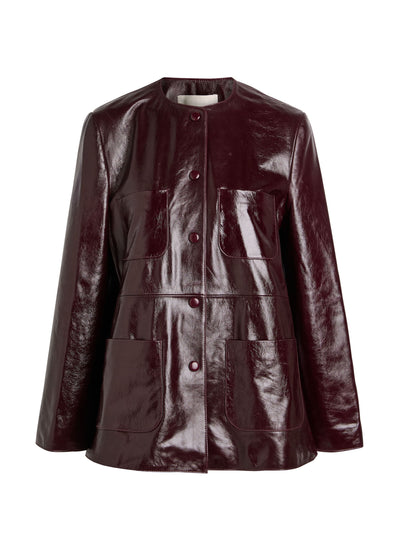 Liberowe Moreen patent leather jacket at Collagerie