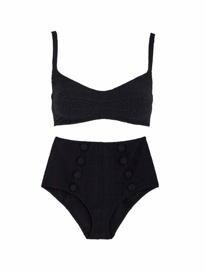 Lisa Marie Fernandez Balconette High Waist bikini at Collagerie