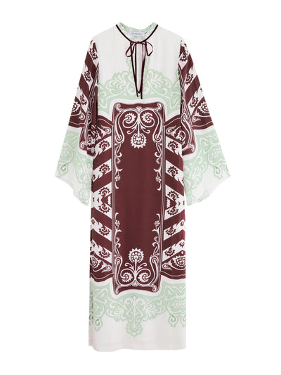 Lug Von Siga Lilah printed satin maxi dress at Collagerie