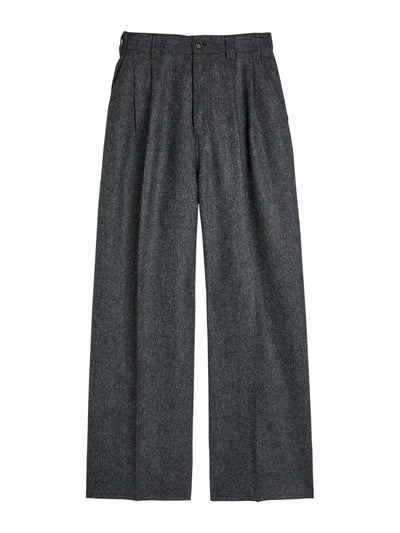 Maison Margiela Wide-leg wool trousers at Collagerie