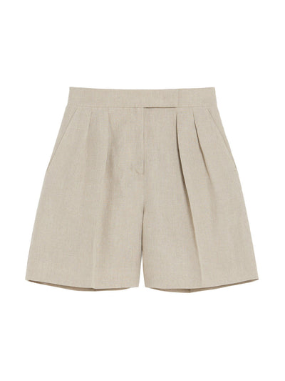 Max Mara Pure linen shorts at Collagerie