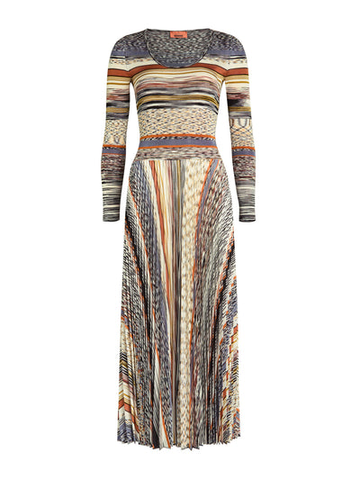 Missoni Striped fine-knit midi dress at Collagerie