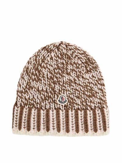 Moncler Mouliné wool-blend beanie at Collagerie