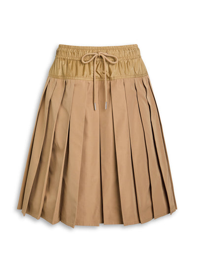 Moncler Pleated woven mini skirt at Collagerie