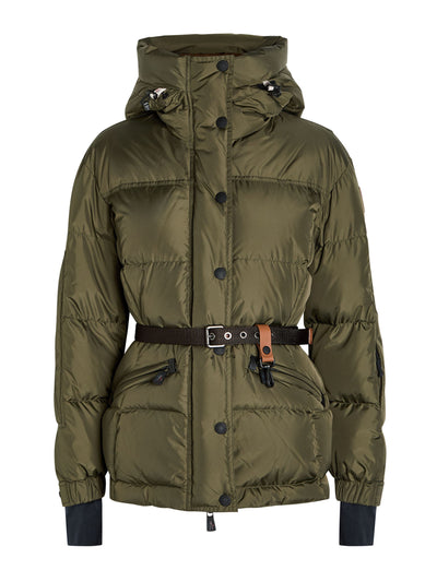 Moncler Salastrains belted padded shell jacket at Collagerie