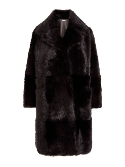 Nour Hammour Evita shearling coat at Collagerie