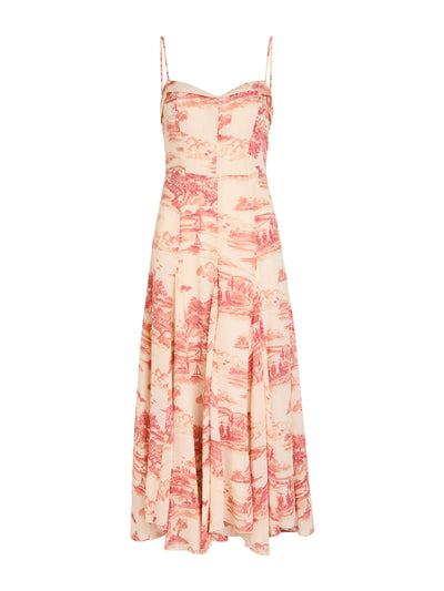 Reformation Fredo printed georgette midi dress at Collagerie