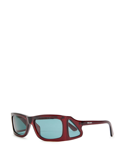Prada Runway rectangle-frame sunglasses at Collagerie