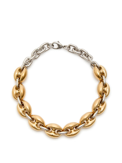 Rabanne Two-tone necklace at Collagerie