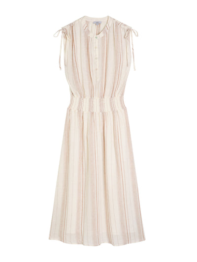 Rails Melodie striped linen-blend midi dress at Collagerie