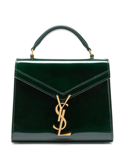 Saint Laurent Cassandra patent leather top handle bag at Collagerie