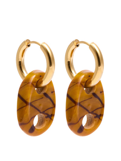 Sandralexandra Mariner 18kt gold-plated hoop earrings at Collagerie