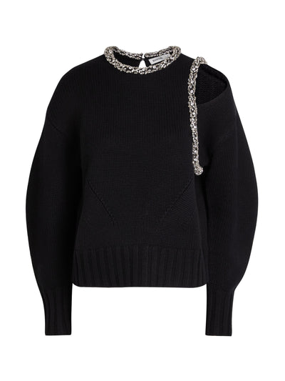Simkhai Monroe crystal-embellished wool-blend jumper at Collagerie