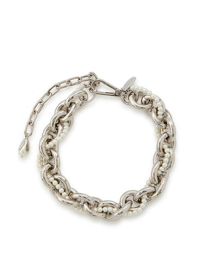 Simone Rocha Faux peal-embellished chain necklace at Collagerie