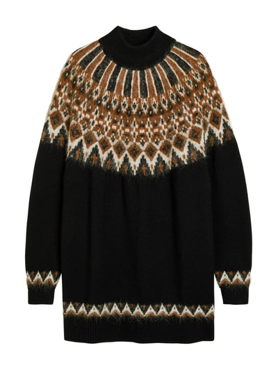 Staud Liza patterned wool-blend jumper dress at Collagerie