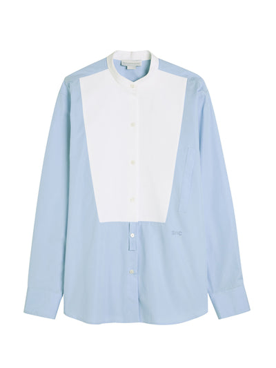 Stella McCartney Colour-blocked cotton-poplin shirt at Collagerie