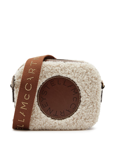 Stella Mccartney Small faux shearling cross-body bag at Collagerie