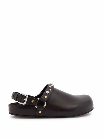 Stella McCartney Studded faux leather clogs at Collagerie